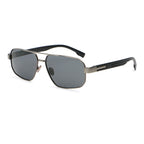 Rectangular Metal Navigator Sunglasses | Cutout-Temple Contemporary Eyewear | 669809