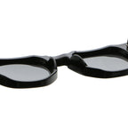 Rounded Square Sunglasses | Triple-Rivet Natural-Texture Temple Eyewear | 6833P
