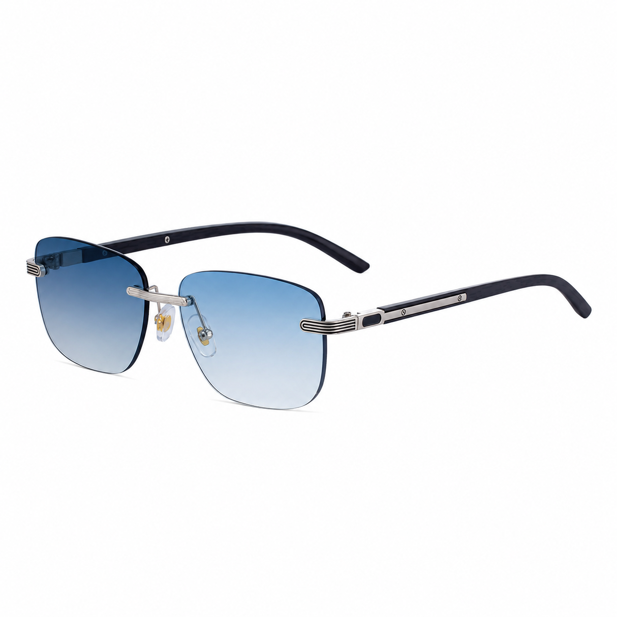 Photochromic Sunglasses in a trend-forward square profile | Small Frame + Wood-Grain Temple | ZX-3193