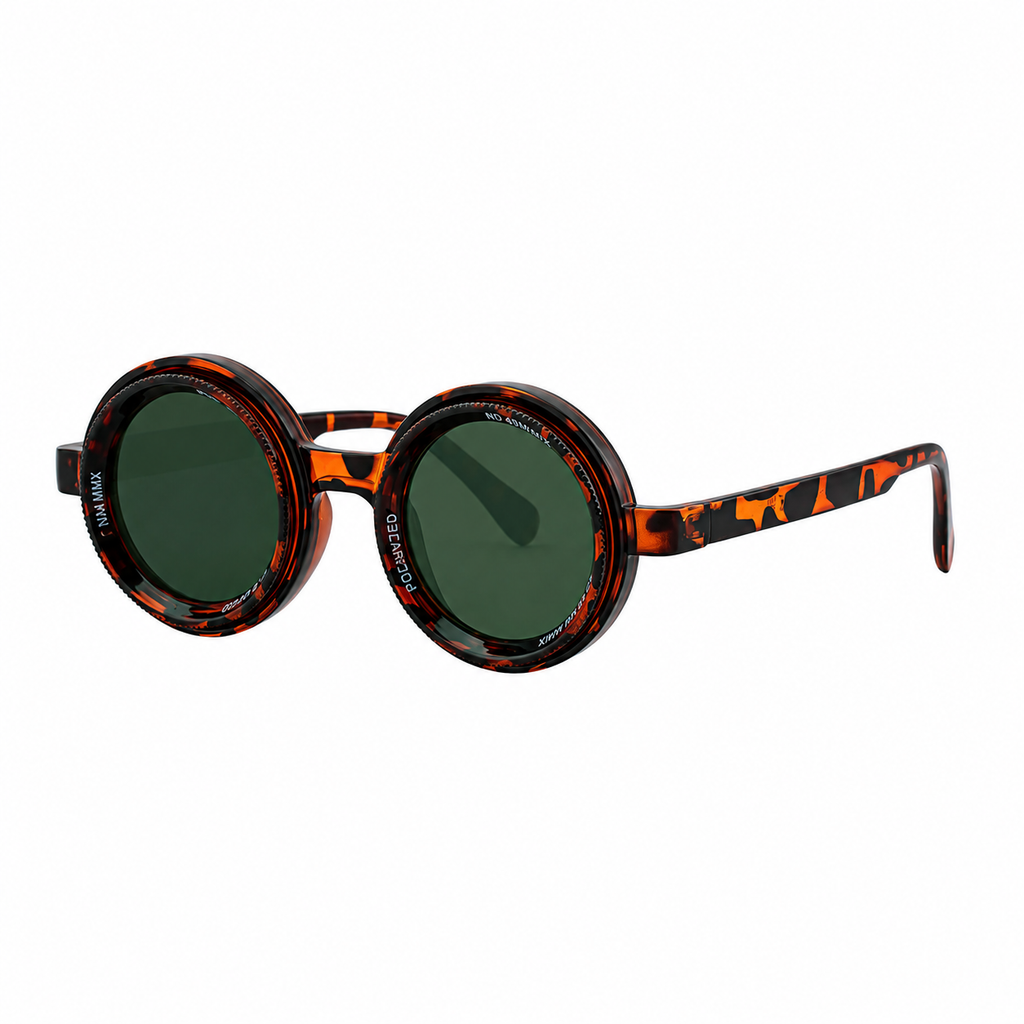 Round Frames, Adjustable ND Sunglasses | Adjustable Tint Lens for driving and variable-light conditions | XH-98357P-2