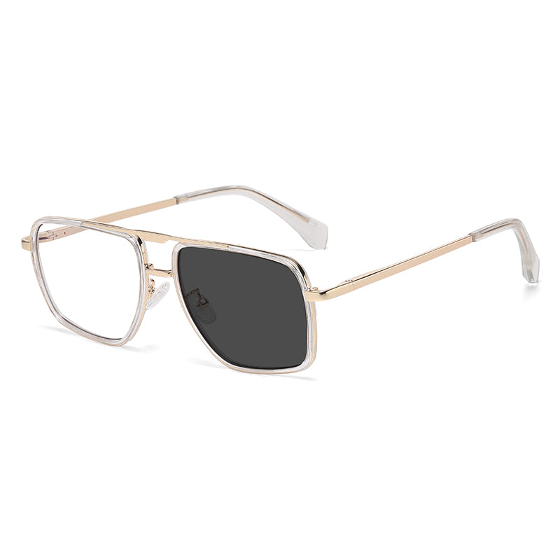 Fashion Square Optical Glasses with Spring Temples | Prescription-Ready Everyday Eyewear | HL-82254