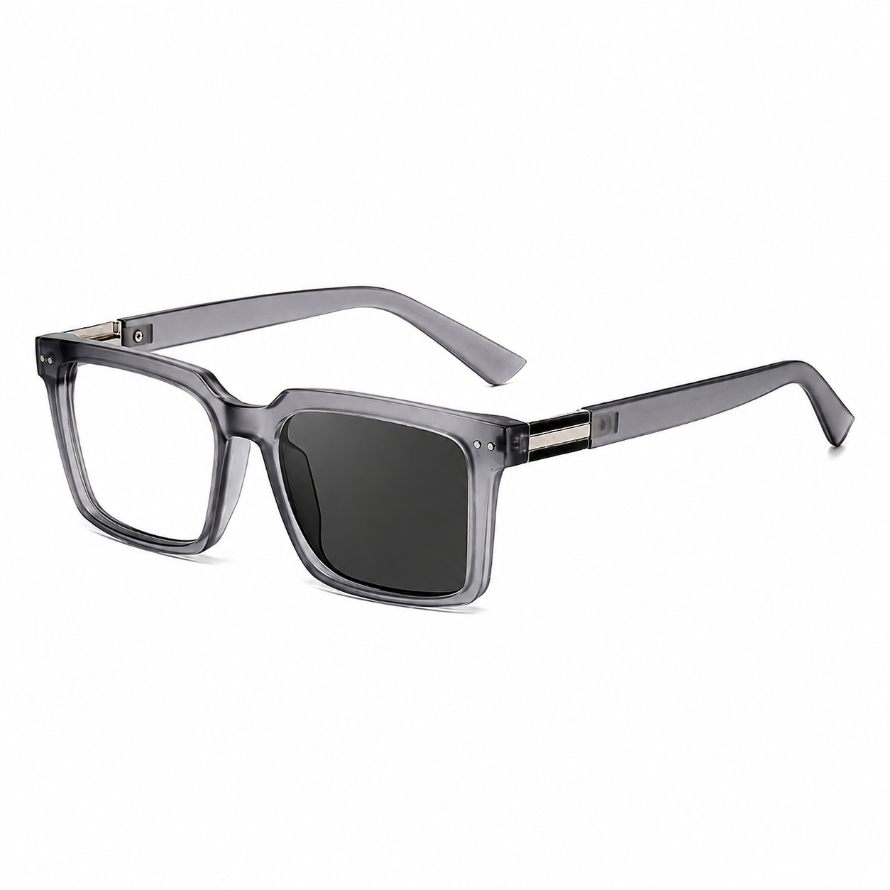 Square Frames, Photochromic Sunglasses | Spring Hinge for commuting and changing light | ZS-95020