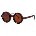 Round Frames, Adjustable ND Sunglasses | Adjustable Tint Lens for driving and variable-light conditions | XH-98357P-2