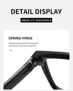 Statement Square Full-Rim Optical Glasses | Prescription-Ready Eyewear for Work and Daily Wear | HL-95041B