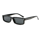 Wide Rectangular Sunglasses | Sculpted Temple Statement Eyewear | 98126