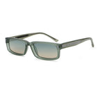 Wide Rectangular Sunglasses | Sculpted Temple Statement Eyewear | 98126