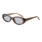 Slim Oval Sunglasses | Rivet-Detail Everyday Eyewear | 98130