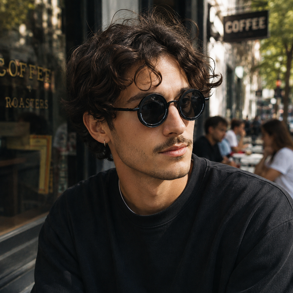 Round Fashion Sunglasses for travel and street-style outfits | Trend-Forward Style | ZS-98317