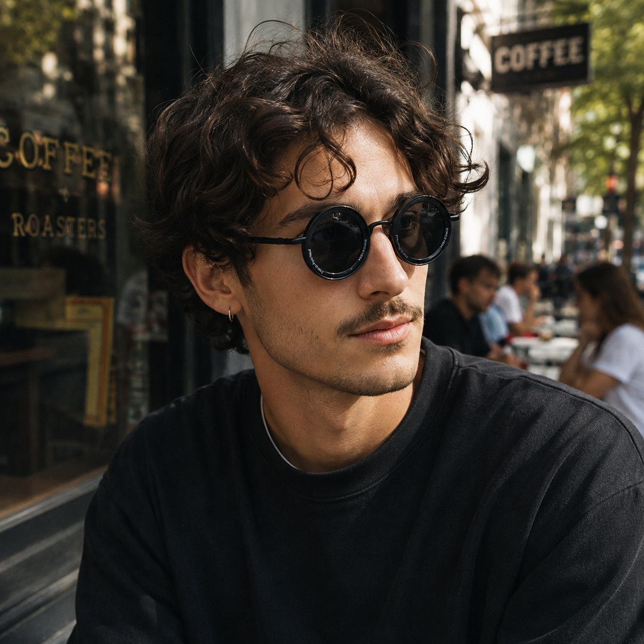 Round Fashion Sunglasses for travel and street-style outfits | Trend-Forward Style | ZS-98317