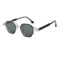 Geometric Round Sunglasses | Layered-Rim Transparent Statement Eyewear | 6262