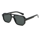 Oversized Square Double-Bridge Sunglasses | Rivet-Detail Statement Eyewear | 9820