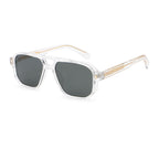 Oversized Square Double-Bridge Sunglasses | Rivet-Detail Statement Eyewear | 9820