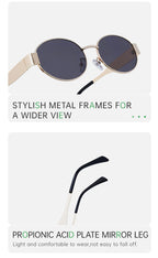 Small Frame Fashion Fashion Sunglasses | Made for travel and street-style outfits | JD-2380-1