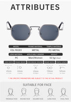Geometric Frames, Fashion Sunglasses | Spring Hinge for travel and street-style outfits | KSL-98283