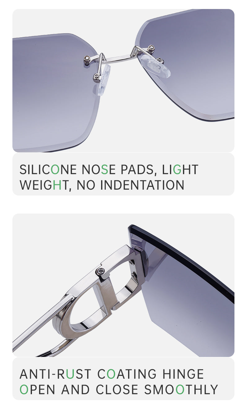Square Fashion Sunglasses | for Travel, Street Style & Everyday Wear | LB-7411