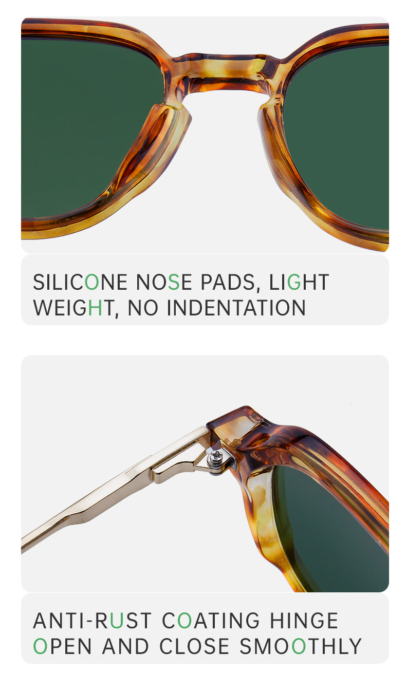 Geometric Polarized Sunglasses for driving, travel and outdoor use | Small Frame | ML-98174P