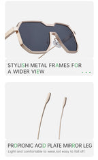Blue Light Glasses in a trend-forward shield profile | Screen-Ready Lens | ZS-98145