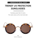 Round Fashion Sunglasses for travel and street-style outfits | Trend-Forward Style | ZS-98317