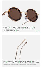 Round Fashion Sunglasses for travel and street-style outfits | Trend-Forward Style | ZS-98317