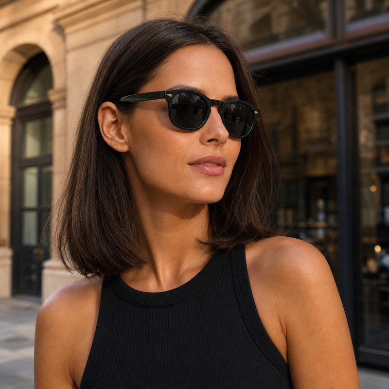 Rounded-Square Keyhole-Bridge Sunglasses | UV400 Everyday Lifestyle Eyewear | 6201