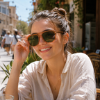 Square Double-Bridge Polarized Sunglasses | Navigator-Inspired UV400 Eyewear | 6253P