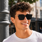 Square Frames, Photochromic Sunglasses | Spring Hinge for commuting and changing light | ZS-95018