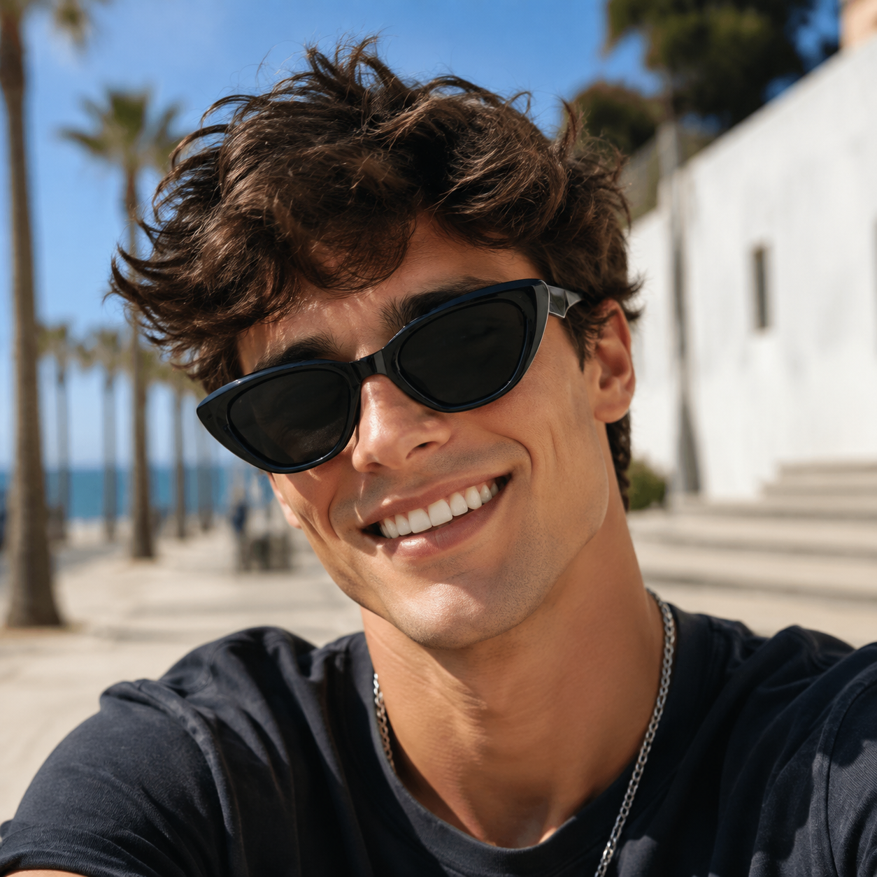 Oversized Cat-Eye Sunglasses | Sculpted Winged Statement Eyewear | 66525