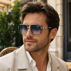 Double Bridge Square Fashion Sunglasses | Made for travel and street-style outfits | WF-5G44