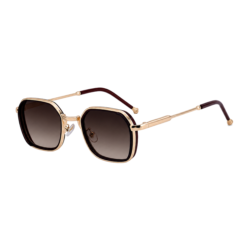 Trend-Forward Geometric Fashion Sunglasses with Small Frame | WF-5G69
