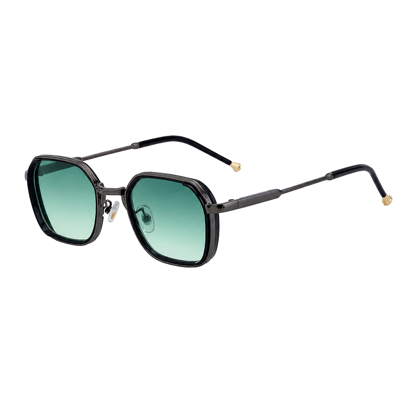 Trend-Forward Geometric Fashion Sunglasses with Small Frame | WF-5G69