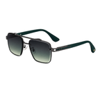 Square Fashion Sunglasses for travel and street-style outfits | Double Bridge + Diamond-Cut Edge | WF-5G77