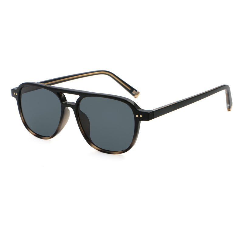 Rounded Square Brow-Bar Sunglasses | Keyhole-Bridge Everyday Eyewear | 6232