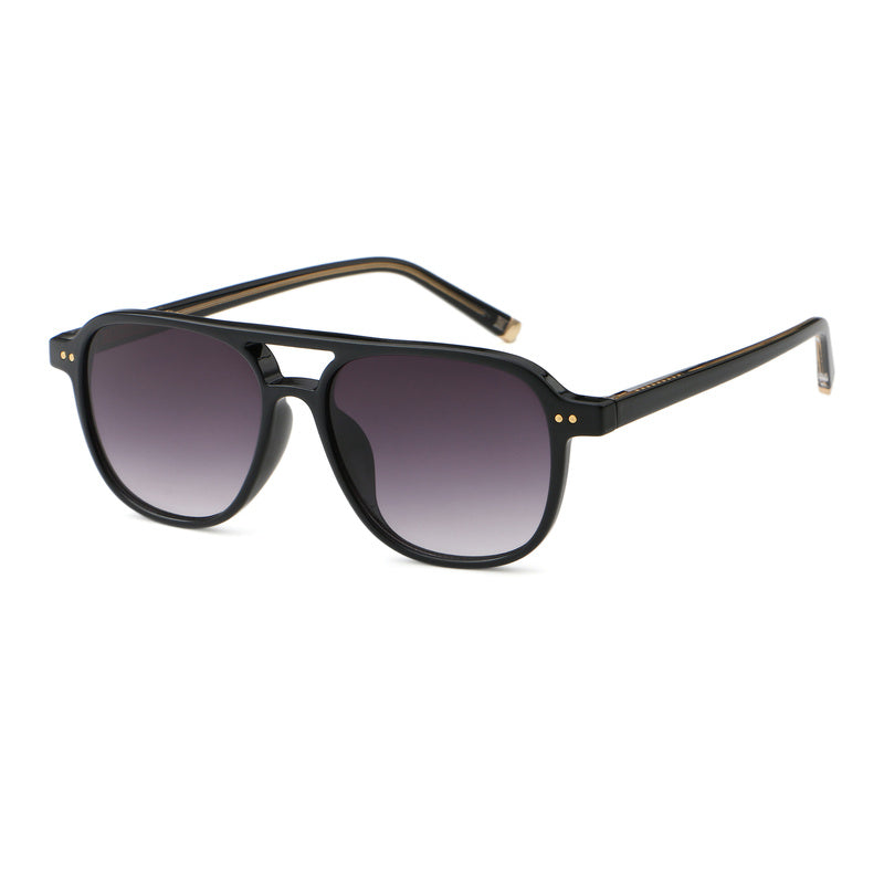 Rounded Square Brow-Bar Sunglasses | Keyhole-Bridge Everyday Eyewear | 6232