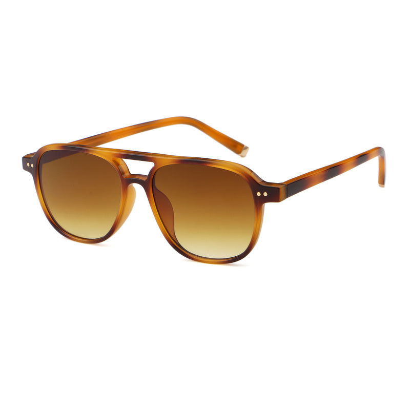 Rounded Square Brow-Bar Sunglasses | Keyhole-Bridge Everyday Eyewear | 6232