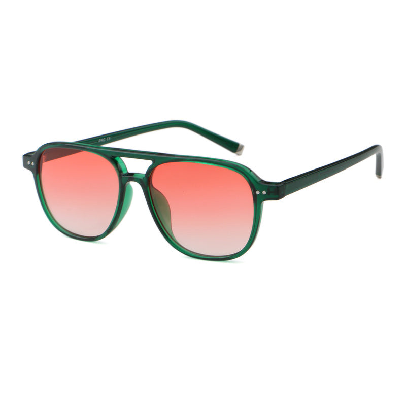 Rounded Square Brow-Bar Sunglasses | Keyhole-Bridge Everyday Eyewear | 6232