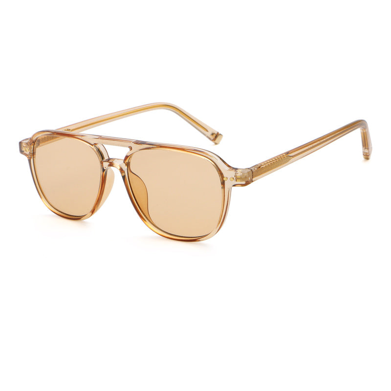 Rounded Square Brow-Bar Sunglasses | Keyhole-Bridge Everyday Eyewear | 6232